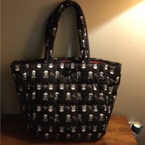 Betsy Johnson skull tote